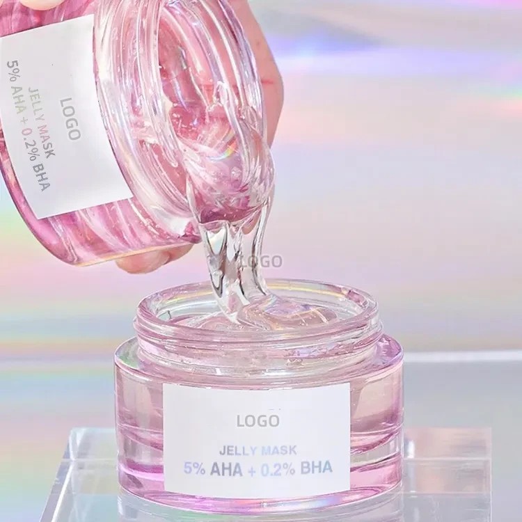 Exfoliating Moisturizing Glow  5%AHA+0.2% BHA Facial Jelly Mask