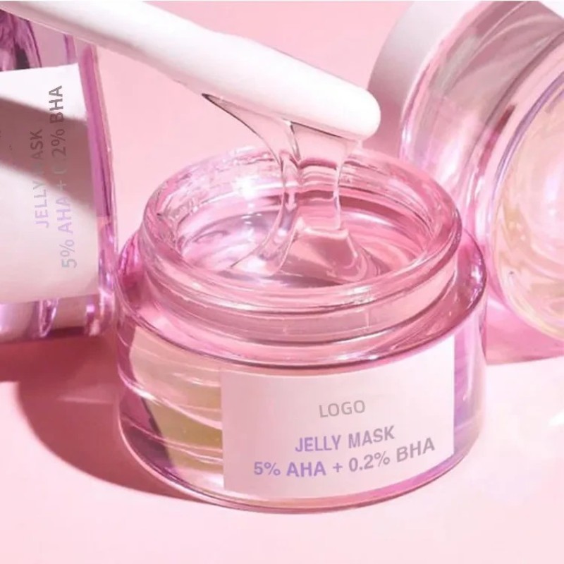 Exfoliating Moisturizing Glow  5%AHA+0.2% BHA Facial Jelly Mask