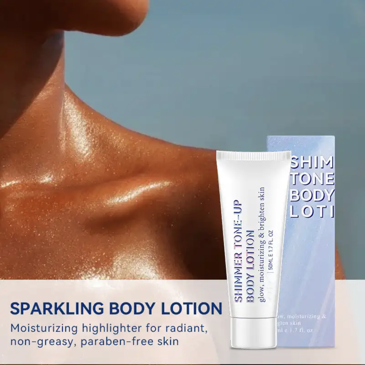 Waterproof Glow Shimmer Tone-up Body Lotion