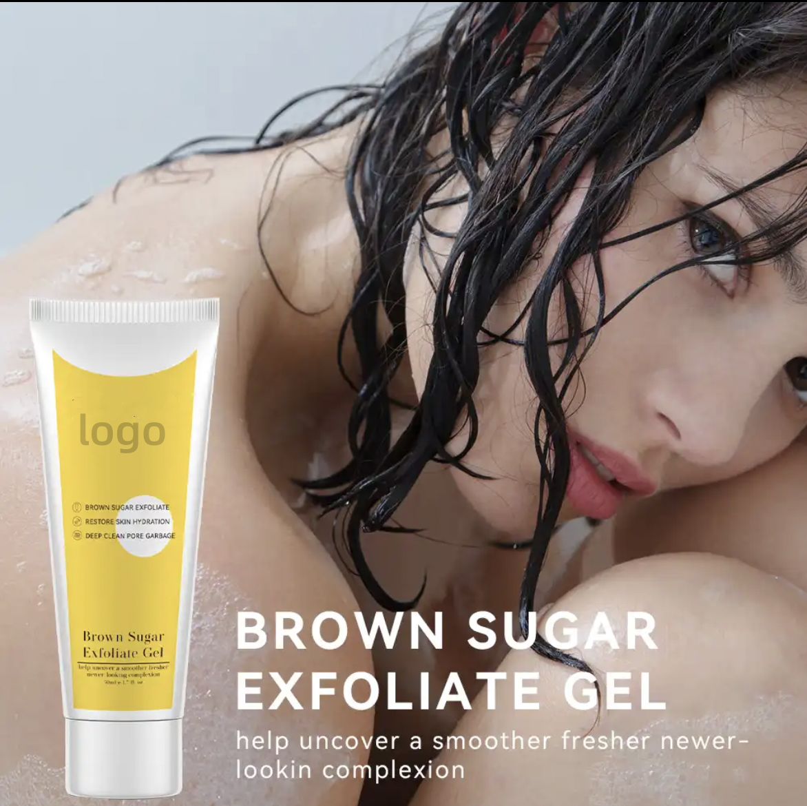 Whitening deep cleansing brown sugar exfoliating gel 50ml