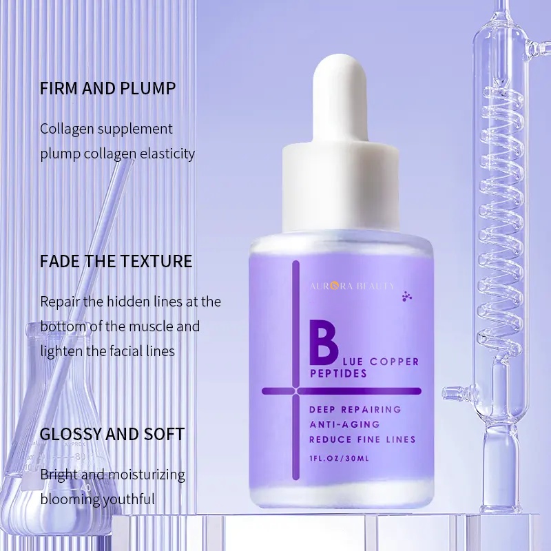 Blue Copper Peptide Anti-aging Firming Tightening Facial Serum