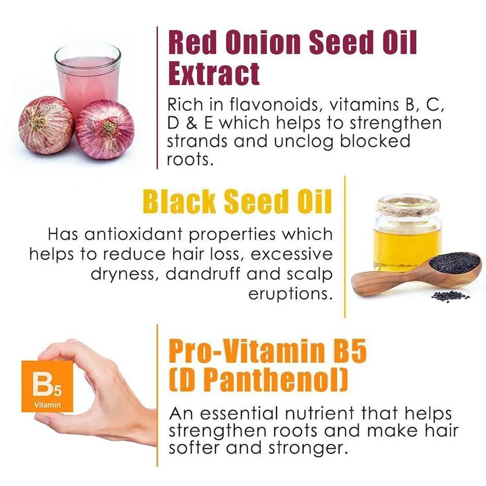 Onion Hair Shampoo and Hair Conditioner for Hair Growth and Hair Fall Control