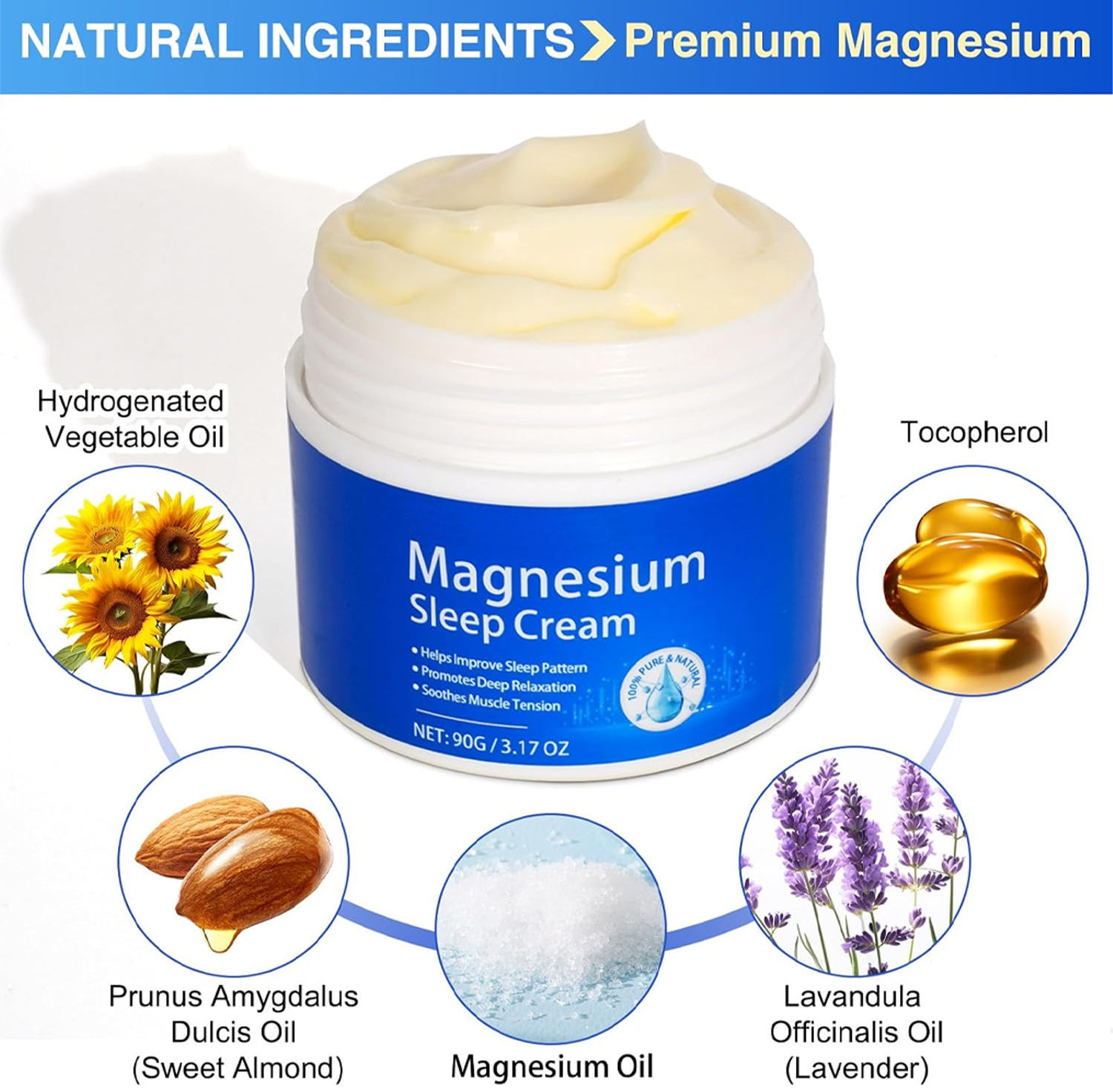 Premium Magnesium Sleep Cream | OEM/ODM Private Label | Natural Relaxation & Deep Sleep Support